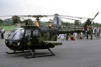 German Army HFVS Bolkow Bo105P 88+05 at IAT Fairford (1987)