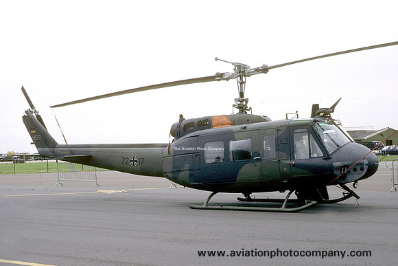 German Army LHFTR10 Bell/Dornier UH-1D 72+17 at IAT Fairford (1987)