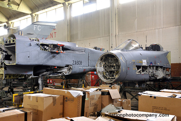 RAF Panavia Tornado GR.4 ZA608 stored at RAF Shawbury (2011)