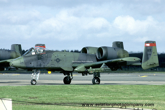 USAF 81 TFW 78 TFS Fairchild A-10A Thunderbolt 80-0278/WR (1985)