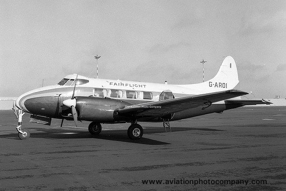 Fairflight De Havilland Dove 5 G-AROI (1974)
