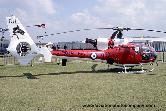 Royal Navy 705 Squadron Westland Gazelle HT.2 ZB647/CU40 at Middle Wallop (1994)
