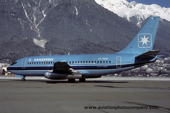 Maersk Boeing 737-200 OY-MBW (1984)