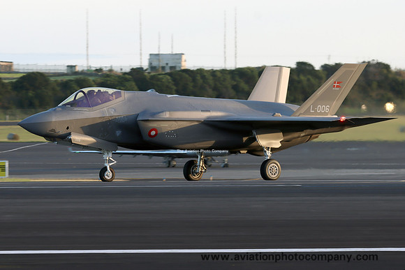 Danish Air Force Lockheed F-35A L-006 at Lajes (2024)