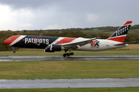 New England Patriots Boeing 767-323(ER) N36NE at Prestwick (2024)