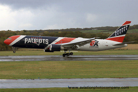 New England Patriots Boeing 767-323(ER) N36NE at Prestwick (2024)