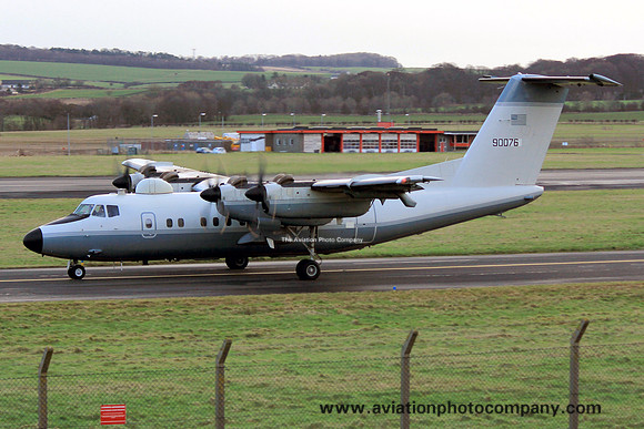 US Army DHC-7 '90076' at Prestwick (2014)
