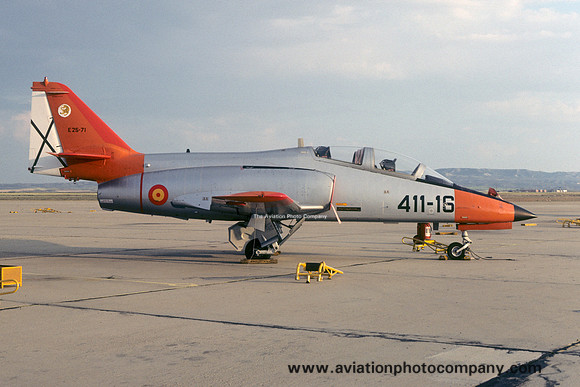 Spanish Air Force Esc 411 CASA C-101 Aviojet E.25-71/411-16 (1985)