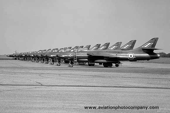 RAF 92 Squadron Hawker Hunter F.6 Lineup (1961)
