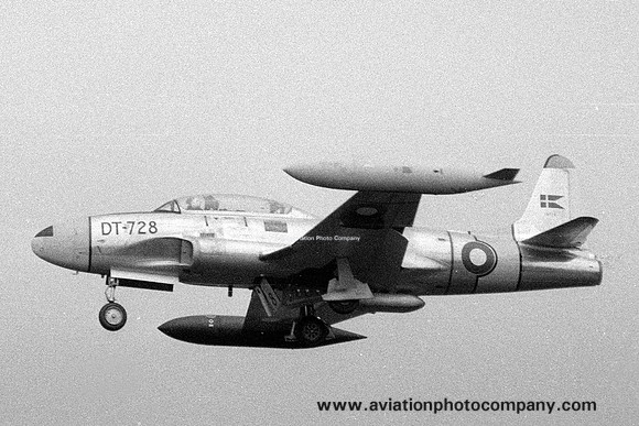 Danish Air Force Lockheed T-33A Shooting Star DT-728 (1970)