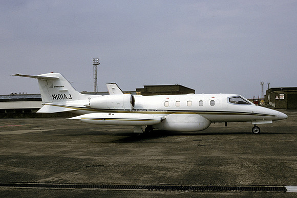 Intermap Learjet 36 N101AJ at Prestwick (1998)