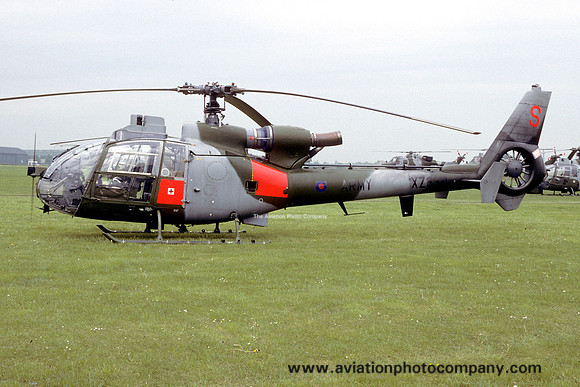 AAC 670 Squadron Westland Gazelle AH.1 XZ334 at Middle Wallop (1994)