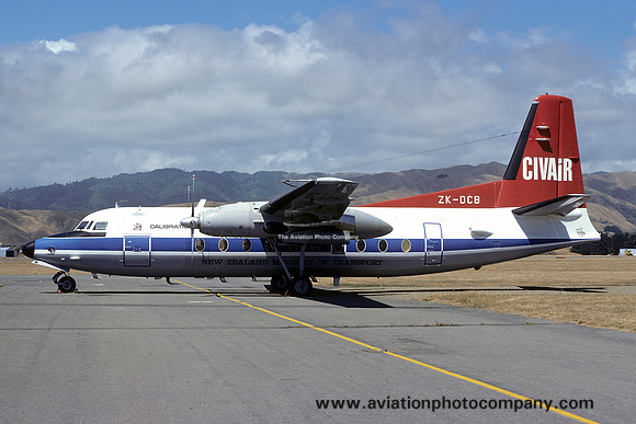 New Zealand Department of Civil Aviation Fokker F-27-200 Friendship ZK-DCB (1978)