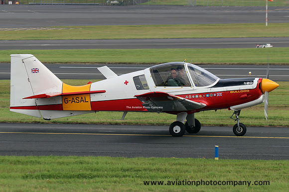 SAL Bulldog 120 G-ASAL at Prestwick (2022)