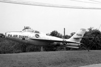 USAF Pennsylvania ANG Republic F-84F 51-1508 displayed at Pittsburgh AP