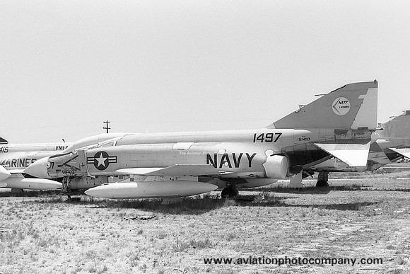 US Navy NATF Lakehurst McDonnell YF-4J Phantom 151497 at MASDC Davis Monthan (1978)