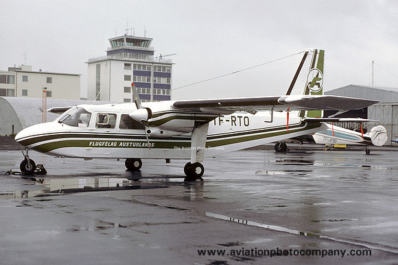 Flugfelag Austurlands Britten-Norman BN-2A Islander TF-RTO at Reykjavik (1977)