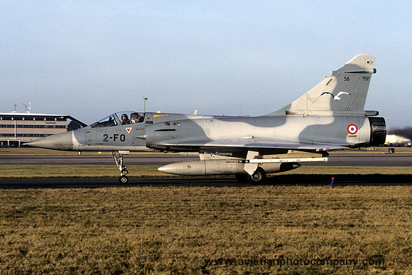 French Air Force EC2/2 Dassault Mirage 2000C 58/2-FO at RAF Waddington (2003)