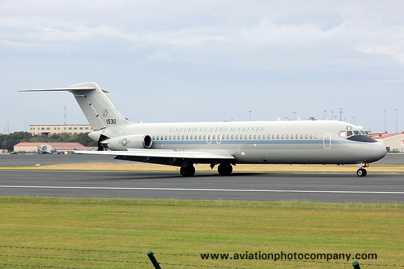 US Marine Corps Douglas C-9B 161530 at Lajes (2014)