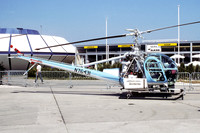 Hiller UH-12E Raven N76431 at the Paris Air Show (1985)