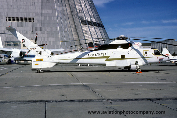 US Army NASA Sikorsky UH-60A Rotor Systems Research Aircraft NASA-741 at Moffett Field (1981)
