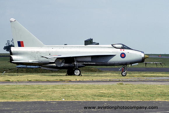 RAF English Electric Lighting F.1 is use as a decoy at RAF Binbrook (1975)