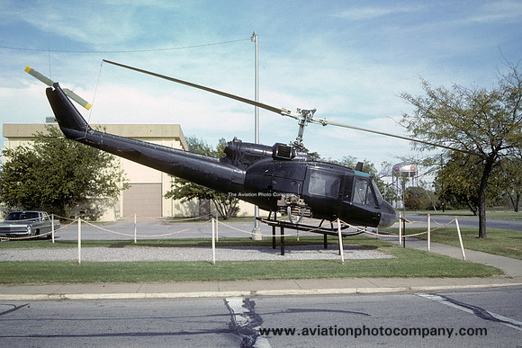 US Army Bell UH-1B Iroquois 63-8510 displayed at Fort Sill (1996)