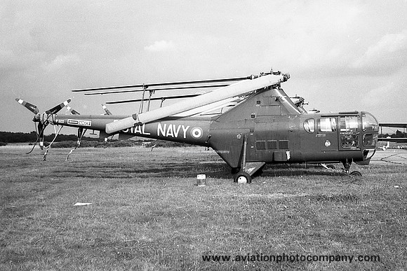 Royal Navy Westland Dragonfly HR.3 WP500 stored at Blackbushe (1965)