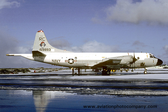 US Navy VP-46 Lockheed P-3C Orion 159893/RC-1 at Keflavik (1980)