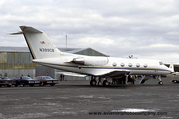 Citibank Gulfstream II N399CB at Reykjavik (1977)