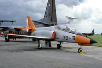 Spanish Air Force Ala 79 CASA C-101 Aviojet E.25-18/79-18 at IAT Fairford (1987)