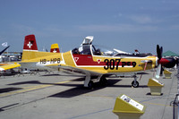 Pilatus PC-9 HB-HPB at the Paris Air Show (1985)