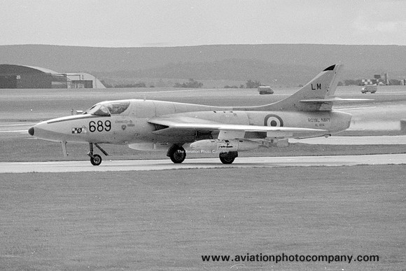 Royal Navy 764 Squadron Hawker Hunter T.8 XL604/LM689 at RNAS Lossiemouth (1970)