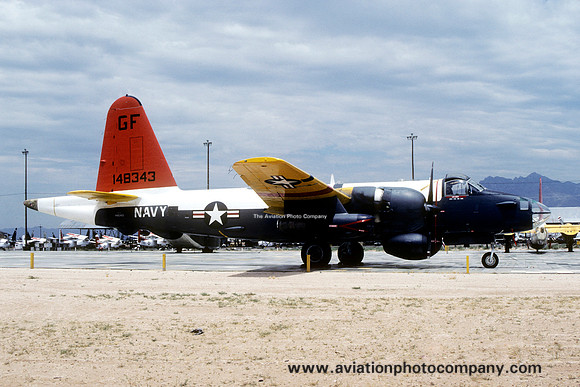 US Navy VC-8 Lockheed DP-2H Neptune 148343/GF at MASDC Davis Monthan (1980)