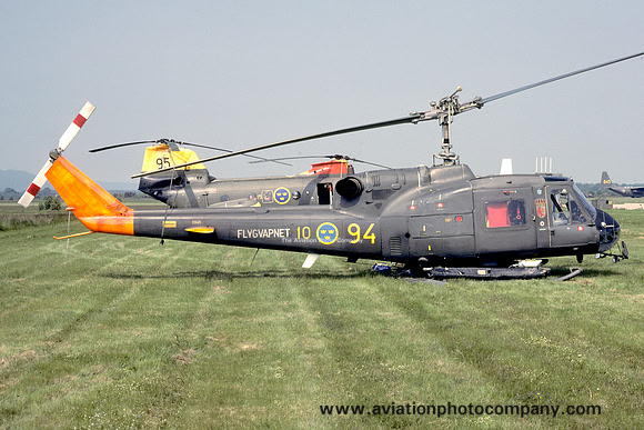 Swedish Air force F10 Bell 204 3424/94 (1986)
