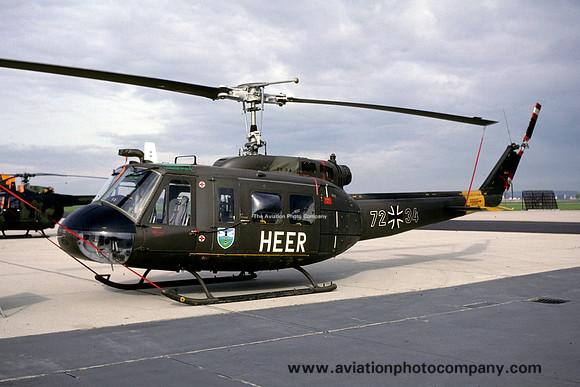 German Army MFR20 Bell UH-1D Iroquois 72+34 (1985)