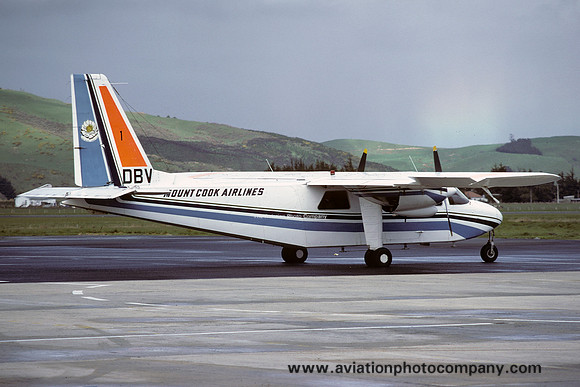 Mount Cook Airlines Britten-Norman BN-2A Islander ZK-DBV (1978)