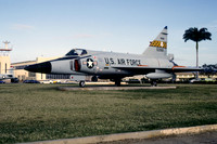USAF Hawaii ANG Convair F-102A Delta Dagger 55-3366 displayed at Hickam AFB (1979)