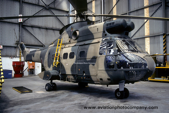 South African Air Force Aerospatiale SA.330H Puma 143 (1995)