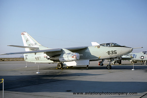 US Navy VAK-308 Douglas KA-3B 147666/ND-635 at Edwards AFB (1980)