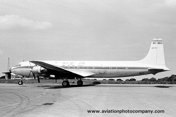 TAE Trabajos Aereos y Enlaces Douglas DC-7 EC-BEN (1969)