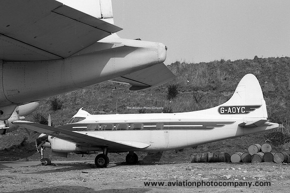 Ex Morton Air Services De Havilland Dove 6 G-AOYC (1969)