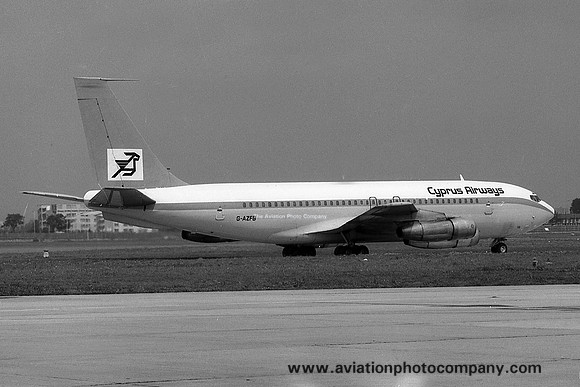 Cyprus Airways (leased from Monarch Airlines) Boeing 720-051B G-AZFB (1977)