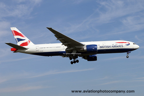 British Airways Boeing 777-200ER G-VIID at London Heathrow (2015)