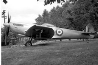 RAF Supermarine Spitfire LF.XVIe TE311 displayed at RAF Tangmere (1959)