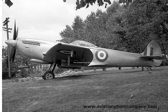 RAF Supermarine Spitfire LF.XVIe TE311 displayed at RAF Tangmere (1959)