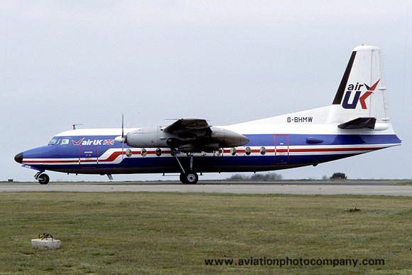 Air UK Fokker F-27-200 Friendship G-BHMW (1984)
