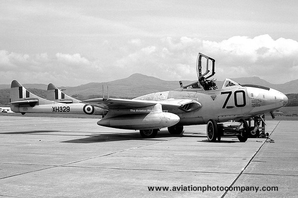RAF 3 CAACU De Havilland Vampire T.11 XH329