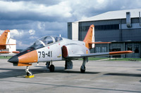Spanish Air Force Ala 79 CASA C-101 Aviojet E.25-41/79-41 at IAT Fairford (1987)