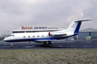 Proctor and Gamble Gulfstream III N1PG at Newcastle (1979)